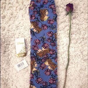 Vintage LuLaRoe Disney Beauty & The Beast LLR Leggings OS RARE